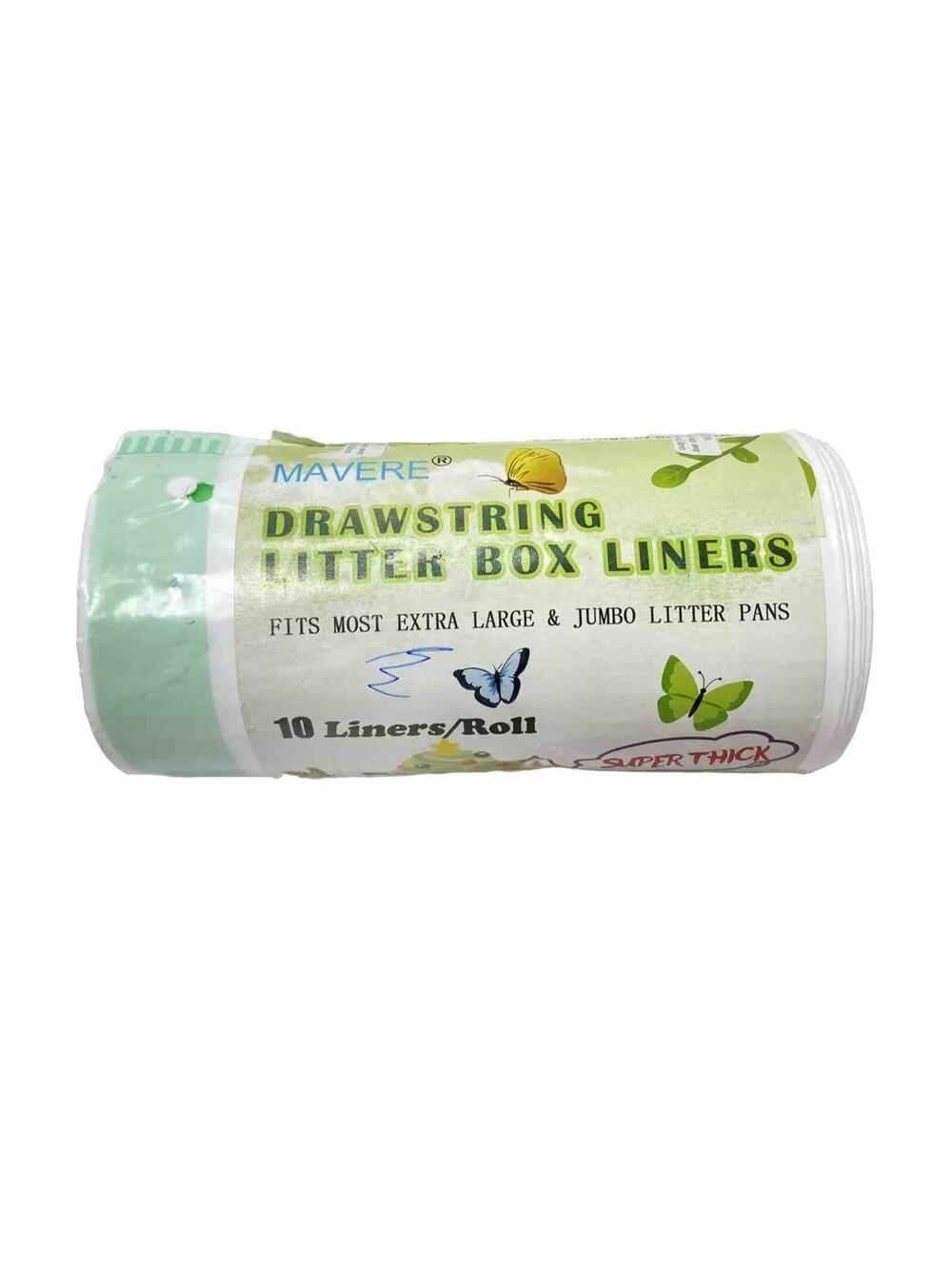 Kitty Litter Liners/Roll Super Thick Cat Litter Pan Liners Drawstring Closure - Picture 2 of 5